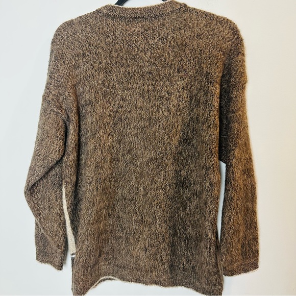 Vtg Women's‎ Button Up Sweater Handmade from Peru Alpaca Wool Llama.C58 - Picture 8 of 12